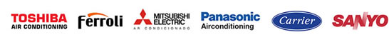 Rodriclima: Damos também assistência a Toshiba, Ferroli, Mitsubishi, Panasonic, Carrier e Sanyo